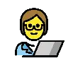 Technologist Emoji 🧑‍💻 image - OpenMoji style
