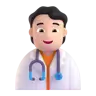 Health Worker: Light Skin Tone Emoji 🧑🏻‍⚕️ image - Microsoft 3D Fluent style