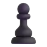 Chess Pawn Emoji ♟ image - Microsoft 3D Fluent style