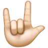Love-You Gesture: Light Skin Tone Emoji 🤟🏻 image - Samsung style