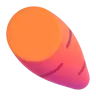 Roasted Sweet Potato Emoji 🍠 image - Microsoft 3D Fluent style