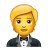 Emoji Uomo in smoking 🤵 image - WhatsApp style