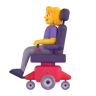 Woman In Motorized Wheelchair Emoji 👩‍🦼 image - Microsoft 3D Fluent style