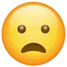 Visage renfrogné à la bouche ouverte Emoji 😦 image - WhatsApp style