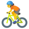 Emoji Ciclista 🚴 image - Google Noto Color style