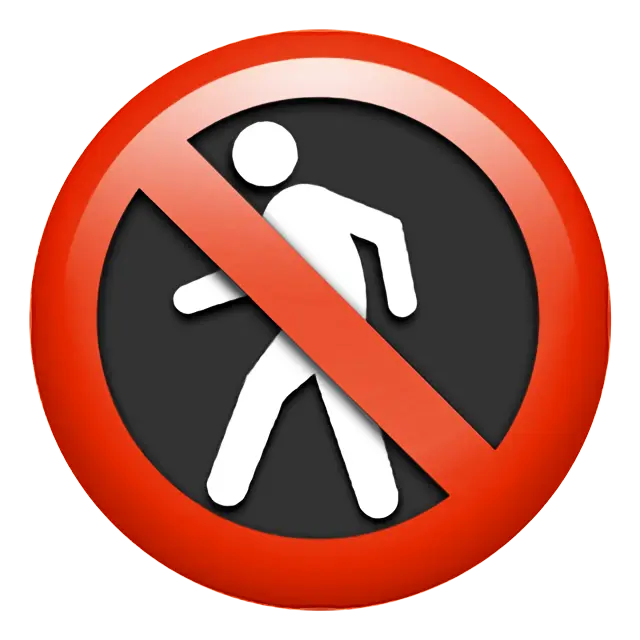 Vietato ai pedoni