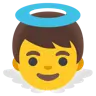 Baby Angel Emoji 👼 image - Google Noto Color style