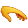Palm Down Hand Emoji 🫳 image - WhatsApp style