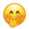 Smiling ใบหน้า With Smiling Eyes และมือปิดปาก Emoji 🤭 image - Telegram style
