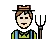 Man Farmer: Light Skin Tone