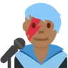 Man Singer: Medium-Dark Skin Tone Emoji 👨🏾‍🎤 image - Twitter / X (Twemoji) style