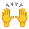 Emoji Person Raising Both Hands In Celebration 🙌 image - Telegram style