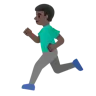 Man Running: Dark Skin Tone Emoji 🏃🏿‍♂️ image - Google Noto Color style
