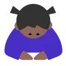 Woman Bowing: Medium-Dark Skin Tone Emoji 🙇🏾‍♀️ image - Tossface style