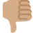 Thumbs Down: Medium Skin Tone