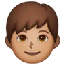 Boy: Medium Skin Tone Emoji 👦🏽 image - Samsung style