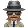 Detective: Medium Skin Tone Emoji 🕵🏽 image - WhatsApp style