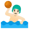 Man Playing Water Polo: Light Skin Tone Emoji 🤽🏻‍♂️ image - Google Noto Color style