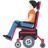 Person In Motorized Wheelchair: Light Skin Tone