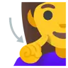 Deaf Woman Emoji 🧏‍♀️ image - Google Noto Color style