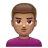 Man Pouting: Medium Skin Tone