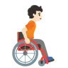 Person In Manual Wheelchair Facing Right: Light Skin Tone Emoji 🧑🏻‍🦽‍➡️ image - Google Noto Color style