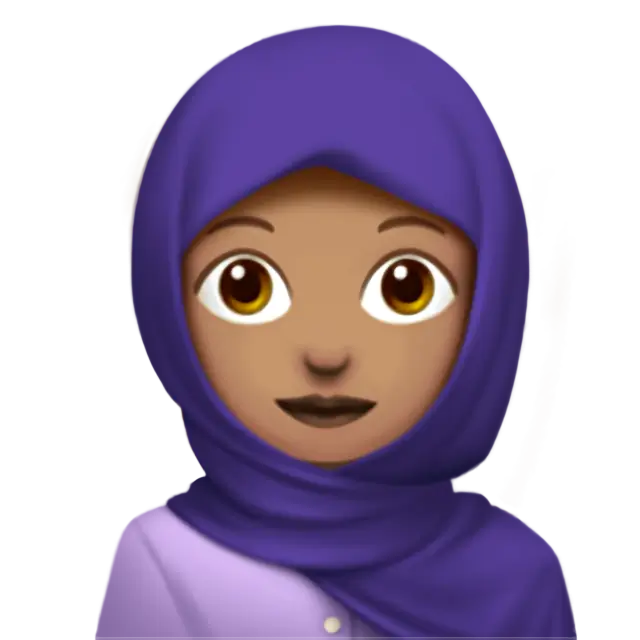Woman With Headscarf: Medium Skin Tone
