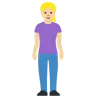 Woman Standing: Medium-Light Skin Tone Emoji 🧍🏼‍♀️ image - Twitter / X (Twemoji) style