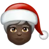 Mx Claus: Dark Skin Tone Emoji 🧑🏿‍🎄 image - WhatsApp style