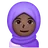 Woman With Headscarf: Dark Skin Tone