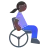 Woman In Manual Wheelchair: Dark Skin Tone