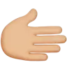 Rightwards Hand: Medium-Light Skin Tone Emoji 🫱🏼 image - Apple style