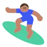 Man Surfing: Medium Skin Tone Emoji 🏄🏽‍♂️ image - Tossface style