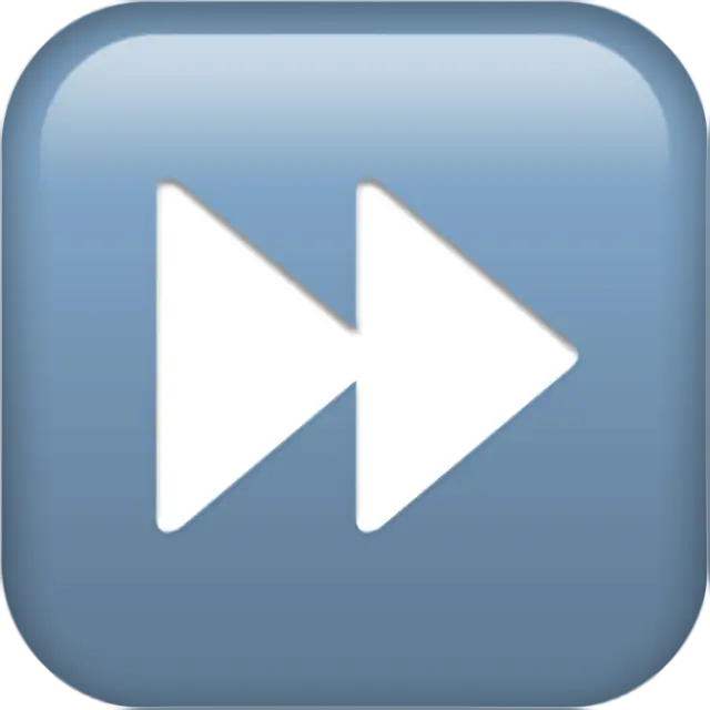 검정색 오른쪽 포인팅 이중 삼각형