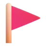 Triangular Flag Emoji 🚩 image - Microsoft 3D Fluent style