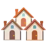 Hausgebäude Emoji 🏘 image - Google Noto Color style