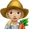 Woman Farmer: Medium-Light Skin Tone Emoji 👩🏼‍🌾 image - Apple style