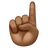 Index Pointing Up: Medium-Dark Skin Tone