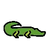 Emoji Coccodrillo 🐊 image - OpenMoji style