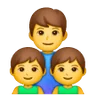 Family: Man, Boy, Boy Emoji 👨‍👦‍👦 image - Samsung style