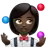 Woman Juggling: Dark Skin Tone