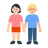 Woman And Man Holding Hands: Light Skin Tone, Medium-Light Skin Tone