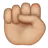 Raised Fist: Medium-Light Skin Tone