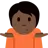 Person Shrugging: Dark Skin Tone