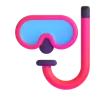 หน้ากากดำน้ำ Emoji 🤿 image - Microsoft 3D Fluent style