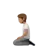Person Kneeling: Medium Skin Tone