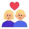 Couple With Heart: Woman, Man, Medium-Light Skin Tone Emoji 👩🏼‍❤️‍👨🏼 image - Tossface style