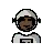Woman Astronaut: Dark Skin Tone