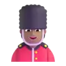 Guard: Medium Skin Tone Emoji 💂🏽 image - Microsoft 3D Fluent style