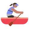 Woman Rowing Boat: Medium Skin Tone Emoji 🚣🏽‍♀️ image - Tossface style